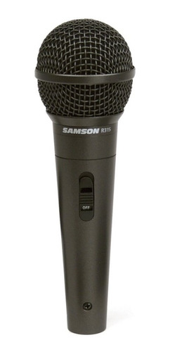 Micrófono Dinámico Samson R31s Con Cable Xlr-plug Y Pipeta
