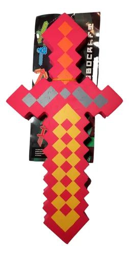 Combo Minecraft Armas Goma Eva X8 Espadas Hacha Pico Pala