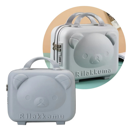 Mini Valija De Mano Cabina Gris Rigida Portatil Viaje Oso Veoquiero