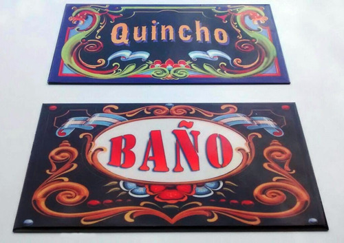 Chapa Retro Vintage Filete Argentina - 25 X 15 Cm
