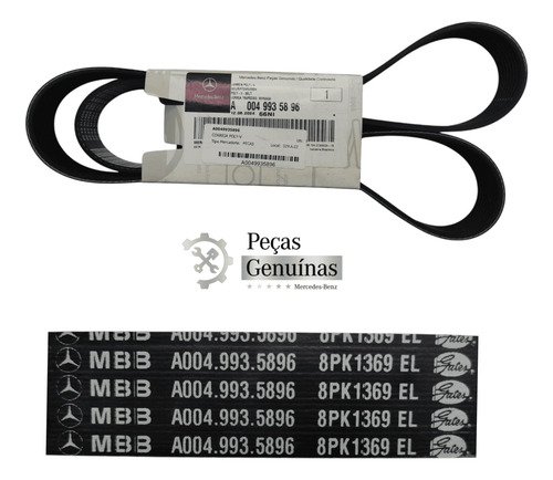 Correia Poliv 8pk1369 Mb Atron 1319 Axor 1933 A0049935896