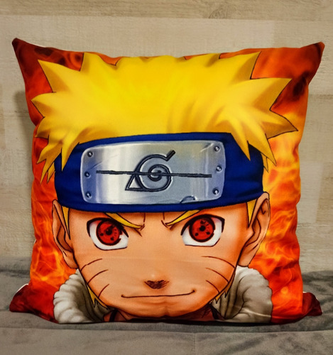 Naruto Sasuke Itachi Almohada Felpa Con Relleno 45x45 Suave 