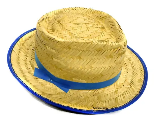 Sombrero de paja para niños Fiesta Junina Malandinhos Panama