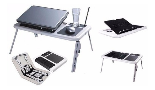 Mesa Cooler Plegable Para Notebook Base Mouse Pad Apoya Vaso