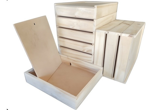 Imagen 3 de 3 de Caja Cajón Tapa Corrediza 30x20x10