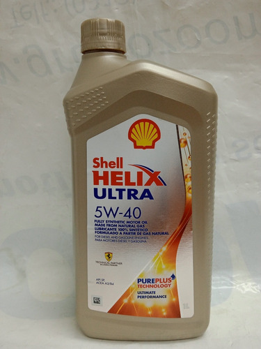 Aceite Full Sintético 5w40  Shell Helix Ultra