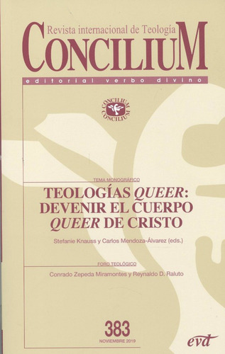 Revista Concilium N 383 Teologias Queer Devenir El Cuerpo Qu