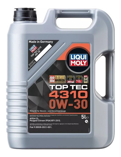 Aceite De Motor Top Tec 4310 0w30 Liqui Moly 5lts