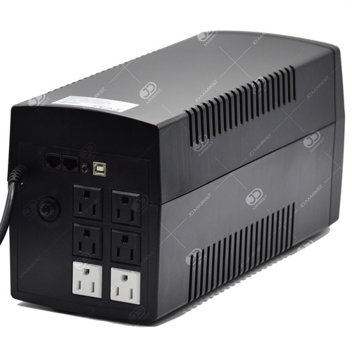 Imagen 3 de 7 de Ups Interactiva Unitec De 1500va/900w Con 6 Tomas (4 Backup)