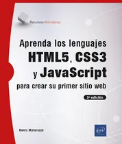 Comprar Libro Aprenda Los Lenguajes Html5, Css3 Y Javascript Para...