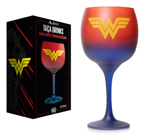 Taça Drinks Prime Dc Mulher Maravilha 615 Ml