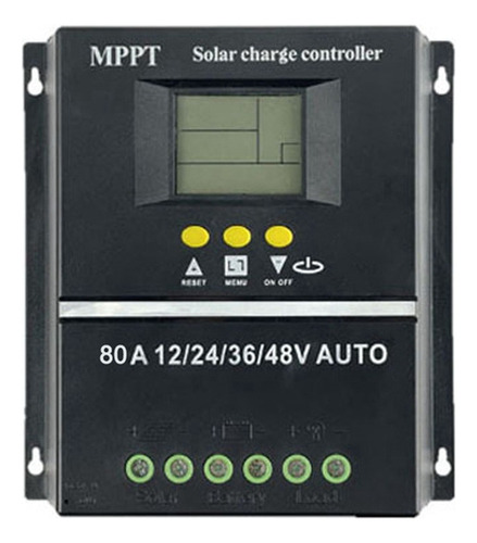 Controlador De Carga Solar 80a Mppt/pwm 12v/24v/36v/48v Auto