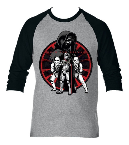 Camibuso Camiseta Manga Larga Star Wars  Niño Y Adulto