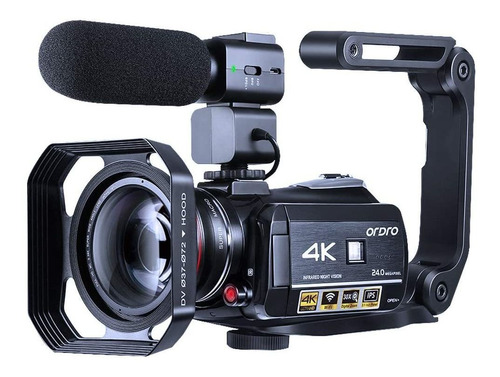 4k Camcorder Vlogging Camera For Youtube Ordro Hdr-ac3 Ul...