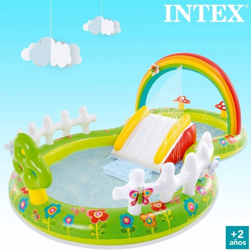 Imagen 3 de 7 de Centro De Juego Inflable Intex Jardin 2.90mx1.80mx1.04