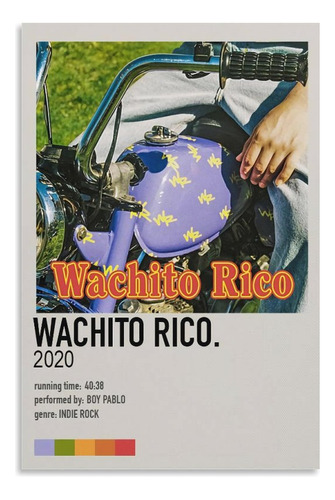 Wachito Rico Boy Pablo Sin Marco, Estilo 12 X 18 Pulgadas (3