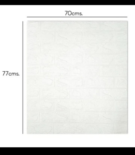 Pack 10 Lamina Papel Mural Autoadhesivo 3d Ladrillo 70x77