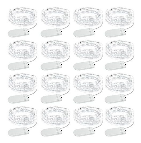 Olafus 16 Pack Hadas Luces Batería Operado, Ip68 9pvho