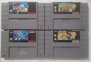 Megaman X Mario Kart All Star Originales Super Nintendo Snes