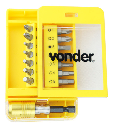 Jogo De Bits Parafusadeira Bosch Makita Dewalt Vonder 1/4