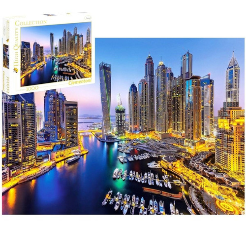 Rompecabezas 1000 Piezas Dubai Puzzle Clementoni 