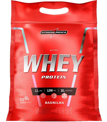 Nutri Whey Protein Pouch Baunilha 900g Integralmédica