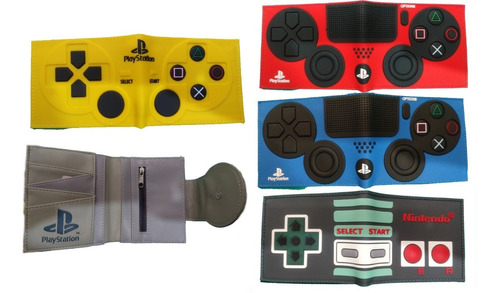 Billetera Monedero De Pvc Silicona Estilo Dualshock Ps, Snes