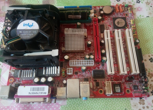 Kit Placa Msi Pm8m-v Ms+2 Gb De Memória Ram+ Processador