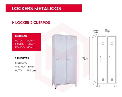 comprar Lockers De Dos Cuerpos