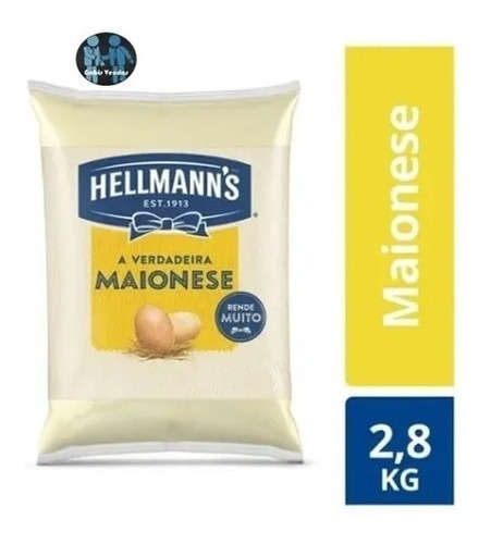 Maionese Hellmanns A Verdadeira Hellmann' Pacote Bag - 2,8kg