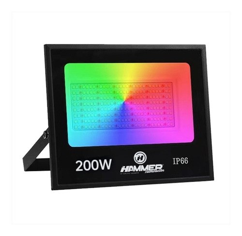 Reflector Led Hammer Rgb Ip66 Luz Fría/cálida 200w 85/277v 