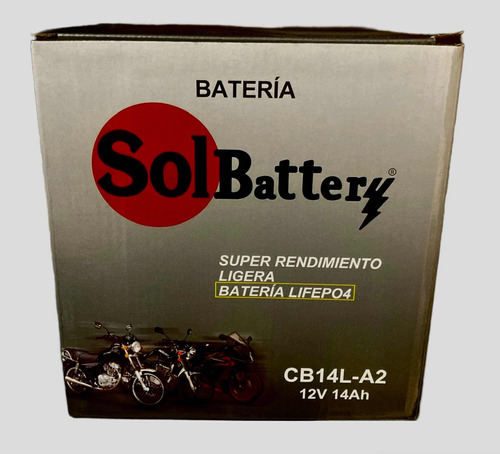 Batería Cb14l-a2 Solbattery Klr650