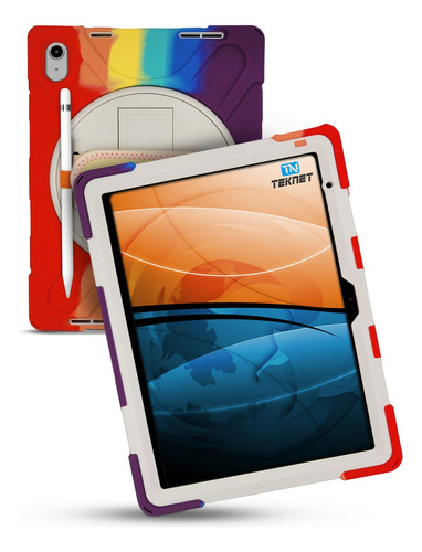 Teknet Funda Correa Para iPad 10 Gen 10.9 2022 Rudo Case Color Rojo Colores