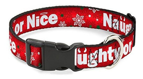 Collar De Plástico De Hebilla Down - Navidad Naughty Vd8zm