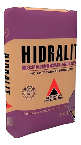 Cemento Avellaneda Hidralit 40kg Albañilería Gris