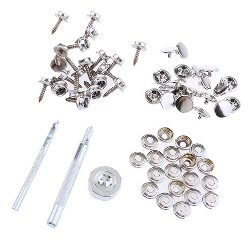 Kit De Fixação De Parafuso Com Botão De Pressão 2 Peças
