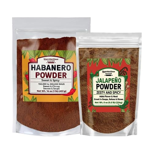 Paquete Sin Pretensiones De Habanero Y Jalapeño En Polvo, Va