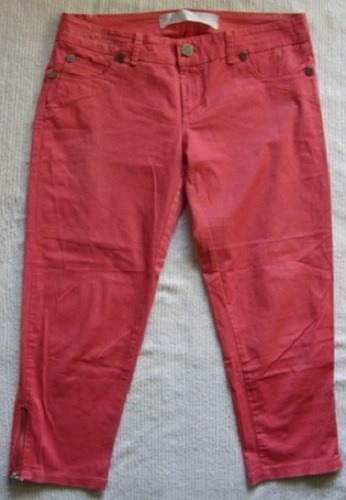 Pantalon Tabatha Rosa, Talle S, Impecable, 3/4 Largo