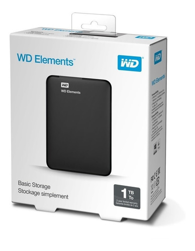 Disco Duro Externo Wd Elements Portable 1tb 2.5 Usb 3.0