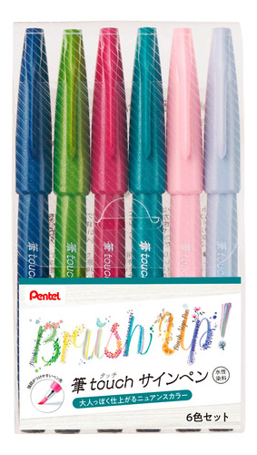Bolígrafo De Punta Táctil Set De 6 Colores B