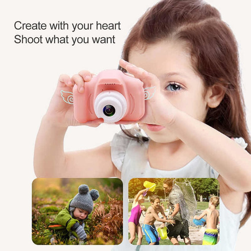 Cámara Digital Recargable Para Niños Incluye Video Juegos