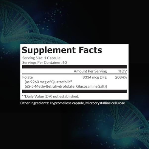 Intelligent Labs 5-mthf Metilfolato 5mg 60 Cápsulas