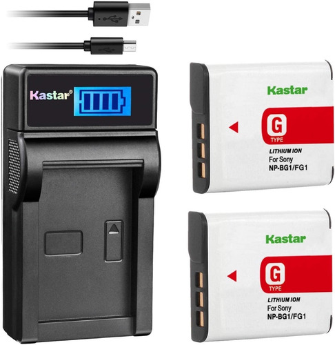 Cargador + 2 Baterias Usb Kastar Sony G 11600ma/h