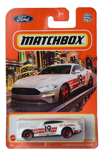 Matchbox Ford Mustang Coupe '19, [blanco] 82/100