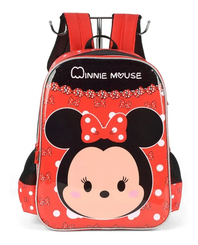 Mochila Minnie Mouse Costas Infantil Is35381ts Vermelho