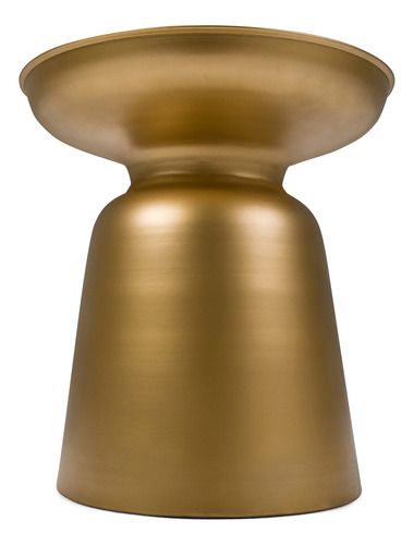 Mesa Auxiliar Industrial De Metal Dorado 40 Cm Totalmente Mo