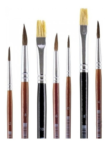 Imagen 7 de 9 de Kit De Acuarelas Profesionales X24 + 7 Pinceles + Block