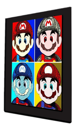Cuadro 60x40cms Decorativo Super Mario 2!!!+envío Gratis