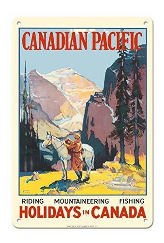 Vacaciones En Canadá - Pacífico Canadiense - Cartel De Viaje