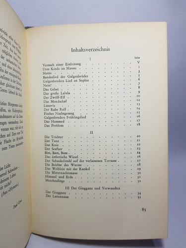 Libro Alemán Galgenlieder C. Morgenstern Ilus 1946 Mag 56463 (Usado)